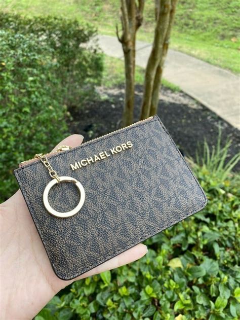 large michael kors key chain|michael kors wallet with keychain.